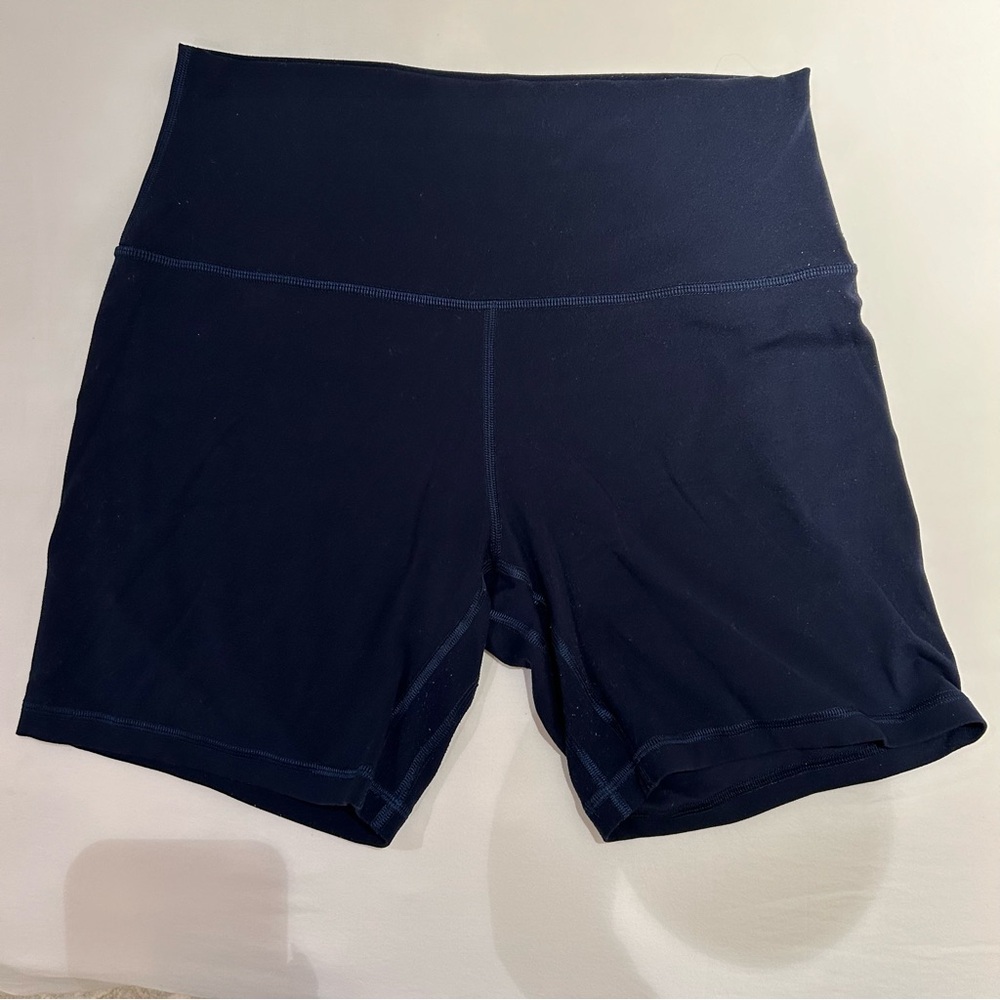Lululemon Navy Align 6” Shorts